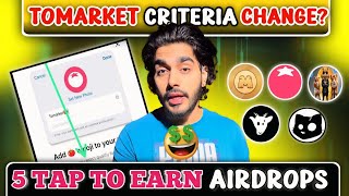 TOP 5 TAP TO EARN FREE AIRDROP FOR BEGINNERS  CRYPTO AIRDROP [upl. by Sadinoel]