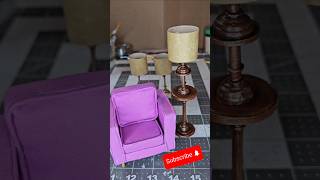 Miniature Lamp diy miniatures dollhouse craft tinykeyholeminis handmade minis diorama [upl. by Guzel]