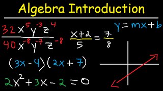 Algebra Introduction  Basic Overview  Online Crash Course Review Video Tutorial Lessons [upl. by Nnylak]