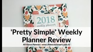 Pretty Simple Planners  Horizontal Weekly Planner Review [upl. by Dranal]