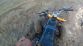 baja 90cc atv trail ride pt2 [upl. by Etteniotna]