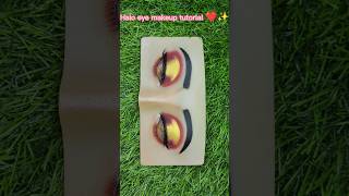 halo eye🤎💛 makeup tutorial dummy eye makeup eyeshadow tutorial short viralvideo ytshortsindia [upl. by Etom940]