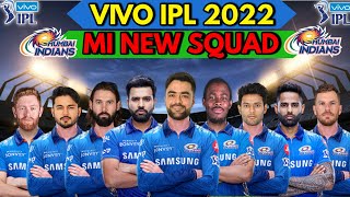 IPL 2022  Mumbai Indians New Squad IPL 2022  MI Team Players List 2022  MI Probable Squad 2022 [upl. by Daphene]