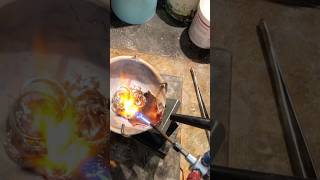 Watch 👀 as this gold melts 🔥 jewelryring jewelrydesign jewelrymaking diy [upl. by Demb]