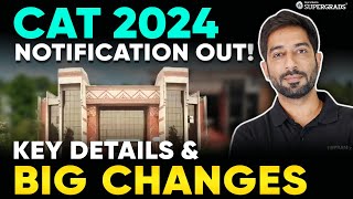 Big Update ⚠️CAT 2024 Official Notification Out  Important Dates  Who Will Conduct CAT 2024 Exam [upl. by Bithia258]