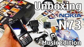 Nokia N73 Music Edition Unboxing 4K with all original accessories Nseries RM133 review [upl. by Aratehs672]