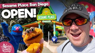 Sesame Place San Diego is OPEN  EVERY RIDE AND WATER SLIDE  March 2022 [upl. by Salohcim]