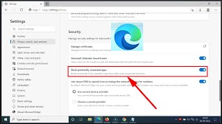 How to Enable Block potentially unwanted apps in Edge Browser on Windows 10 [upl. by Shani]