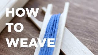 HOW TO WEAVE Lap Loom [upl. by Nyraf245]