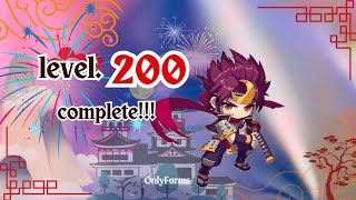 🍁Maplestory M🍁วินาทีสู่เลเวล 200 144158ดาวก็200ได้ถ้าไม่รีบ [upl. by Neyugn]