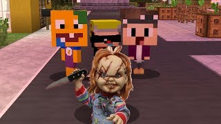 Scary CHUCKY is WANTED by JJ and Mikey At Night in Minecraft Challenge  Maizen [upl. by Biddy]