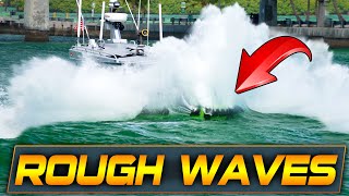 FIRE RESCUE BOAT TESTED IN FURIOUS WAVES AT HAULOVER INLET  BOAT ZONE [upl. by Aliza]