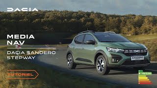 Nouvelle Dacia Sandero Stepway 2023  Comment utiliser le Media Nav [upl. by Lesh]