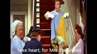 Sister Suffragette  Mary Poppins 1964 subtitles English [upl. by Adiuqal]