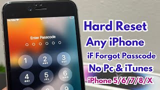 Hard Reset iPhone 5678X111213 Series Without Losing Data  Remove iPhone Activation [upl. by Derinna]