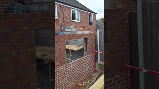 Extension brickwork bricklayer construction bricklaying builder building home england [upl. by Proctor]