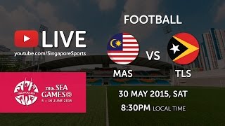 Football Malaysia vs TimorLeste  28th SEA Games Singapore 2015 [upl. by Alekim]