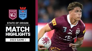 State of Origin 2023  Queensland Maroons v New South Wales Blues  Match Highlights [upl. by Mavra]