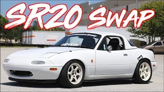 ROWDY SR20 Swap RHD Miata on BOOST  quotRicer Miataquot [upl. by Stilu]