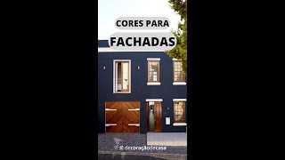 DICAS DE CORES PARA PINTAR FACHADAS Shorts [upl. by Ahsitahs952]