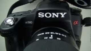 Sony HDR CX 570 E vs Sony Alpha 580 Test unboxing [upl. by Ranitta]