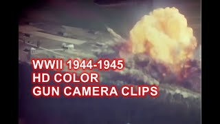 GUN CAMERA COMPILATION IN HD COLOR  P47 FIGHTERS STRAFING GERMANY 19441945  WWII DOCUMENTARY [upl. by Ammeg]