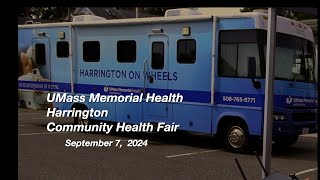 UMass Memorial Health  Harrington Community Health Fair  972024 [upl. by Ackerman]