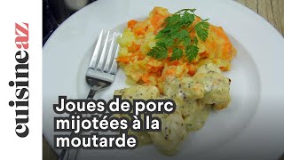 Joues de porc mijotées à la moutarde [upl. by Lyndsie871]