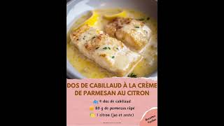 Cabillaud à la crème de parmesan au citron [upl. by Eciralc]