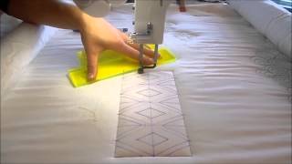 Diamond Sash Longarm Quilting Tutorial [upl. by Esilahs]