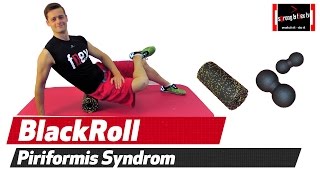 Piriformis Syndrom  Schmerzen mit Blackroll u Dehnübung beseitigen [upl. by Oisangi]