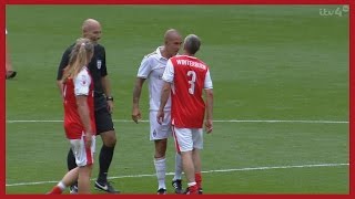 Paolo Di Canio as Footballer Plays Friendly Match vs Arsenal Legends [upl. by Ednyl]