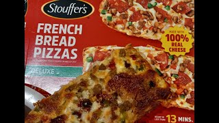 STOUFFERS FRENCH BREAD  Deluxe Pizza [upl. by Aicre576]