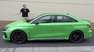 The New 2022 Audi RS3 Is a Little Sedan with Big Performance [upl. by Otinauj]