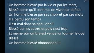 Mino  un homme blessé paroles [upl. by Atnim588]