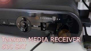 Telekom MEDIA Receiver 500 SAT mit 500GB HDD  Review [upl. by Dlarrej76]