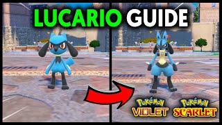 HOW TO EASILY EVOLVE RIOLU INTO LUCARIO ON POKEMON SCARLET AND VIOLET [upl. by Darmit]