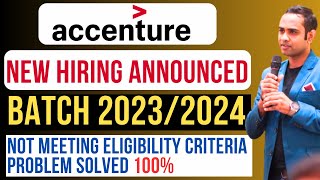 🔴Accenture Official Hiring 2024 Announced  Batch 20232024  Salary 46LPA [upl. by Sigler]