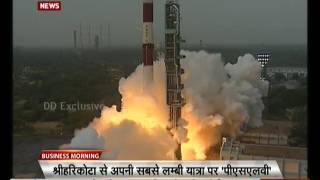 ISRO launches PSLV  C35 carrying weather satellite SCATSAT1 [upl. by Alenas]