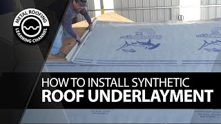 How To Install Roofing Underlayment EASY DryIn Video To Install Synthetic Roofing Underlayment [upl. by Adolf]