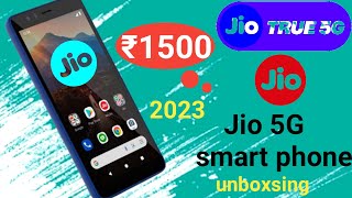 jio 5G mobile unboxsing  jio upcoming smart phone 2023  jio phone  jio 5G smartphone booking [upl. by Naylor]