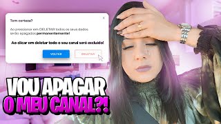 O QUE ACONTECEU COMIGO  VOU DESISTIR DO YOUTUBE [upl. by Patty]