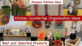 Latest Amazon Kitchen Haul  Kitchen Countertop Organization Ideas  Best ways to organize kitchen [upl. by Enelyk855]