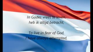 Dutch National Anthem  quotHet Wilhelmusquot NLEN [upl. by Wernick190]