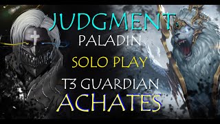 Lost Ark   JUDGMENT PALADIN  T3 Guardian Raid Solo  ACHATES [upl. by Kielty985]