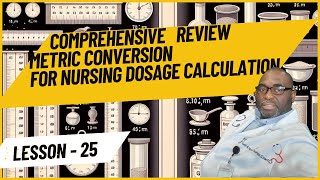 METRIC CONVERSION FOR NURSING DOSAGE CALCULATION [upl. by Norac372]