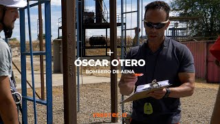 Cómo ser bombero de AENA 👨‍🚒 Entrevista a Óscar Otero [upl. by Netniuq]