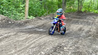 MX23 Peewee Track  3 year old Catching AIR [upl. by Vitkun737]