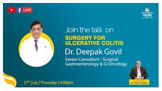 Surgery for Ulcerative Colitis  Dr Deepak Govil [upl. by Wesla]