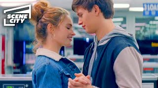 Baby Driver Meeting Deborah Lily James Ansel Elgort Scene [upl. by Annelak511]